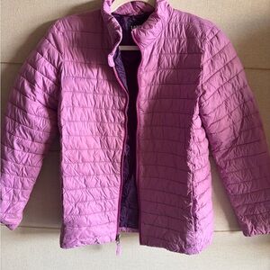 Lands' End Kids packable Puffer Jacket in Purple